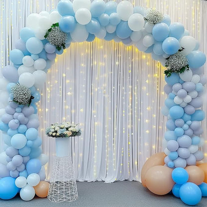 10x12 White Backdrop Curtains for Wedding Party Wrinkle Free Backdrops Curtain - Image 4