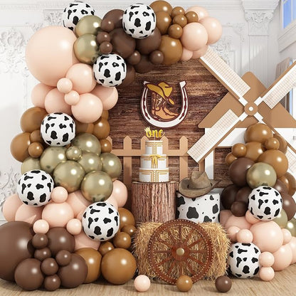 Brown Western Balloons Arch Kit by Adorely
