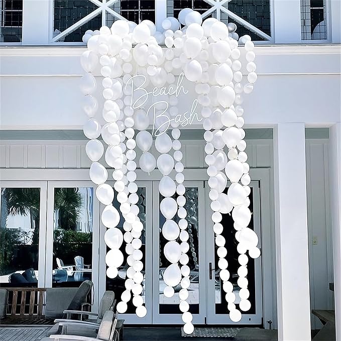 White Link Balloons, Pearl Quick Balloon - Image 5