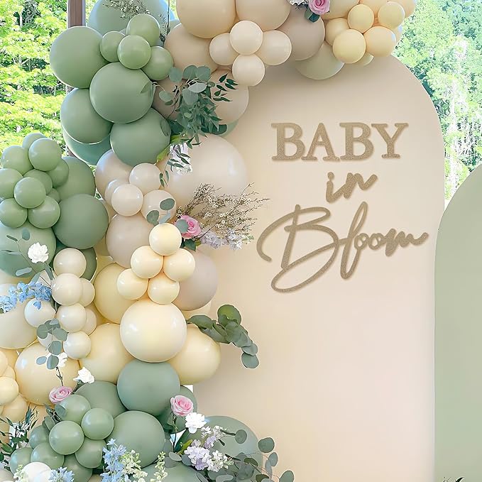 Baby in Bloom Sign, 16”x24” Felt Letter Baby Shower Sign Baby in Bloom Party - Image 3