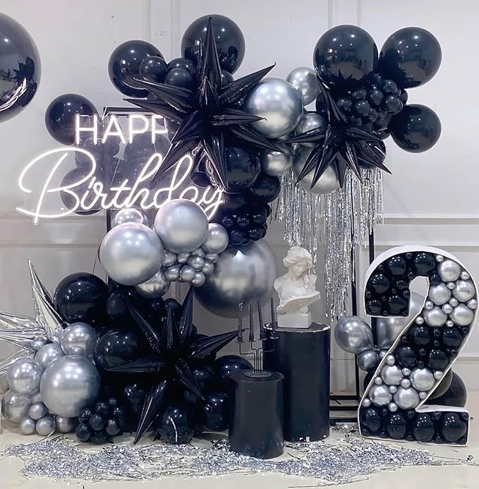 10 Inch Black Balloons - Image 5