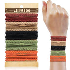 JIIRS 20PCS Boho Hair Ties,Elastic Bracelets,Elastic Hair Ties, Hair Bands For Ponytails,Ponytail Holder for Thick or Thin Hair,Boho Hair Bracelets No-Damage For Daily Life, Sport, Working(Set8)