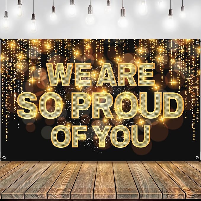 KatchOn We Are So Proud of You Banner 72x44 Inch | Graduation Decorations 2026 by KatchOn