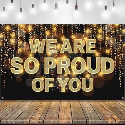 KatchOn We Are So Proud of You Banner 72x44 Inch | Graduation Decorations 2026 by KatchOn