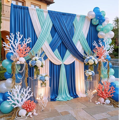 10ft×12ft Royal Blue Backdrop Curtain - Image 2