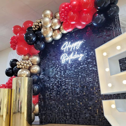 COKAOBE Black Shimmer Wall Backdrop, Photo Backdrops - Image 6