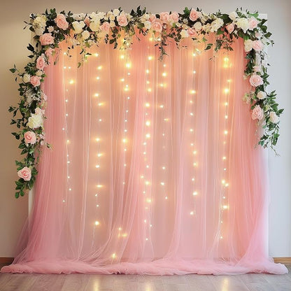 Fomcet Tulle Backdrop Curtains by Fomcet
