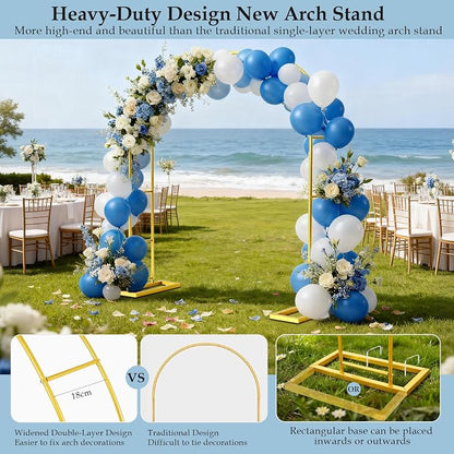 6.6FTx3.5FT Arch Backdrop Stand, Wide Arbors and Arches Trellis - Image 5