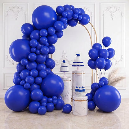 RUBFAC Blue Balloons Different Sizes Royal Blue Balloon Arch Kit 154pcs | by RUBFAC
