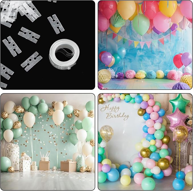 Molain 300 Pcs H-Shape Balloon Ties - Image 4