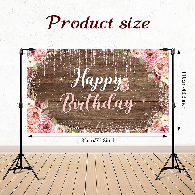 Happy Birthday Backdrop Decorations - Image 2
