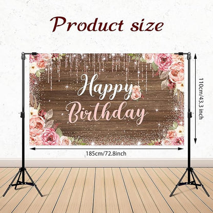 Happy Birthday Backdrop Decorations - Image 2