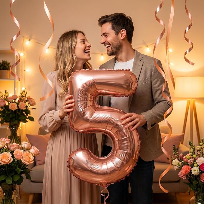 YPSelected 32 Inch Large Foil Helium Number Balloon Birthday Wedding Party 0-9 - Image 3