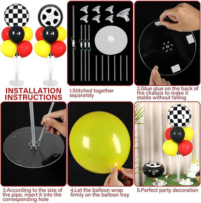 Race Car Party Balloons Stand Kit 2 Sets - Image 3