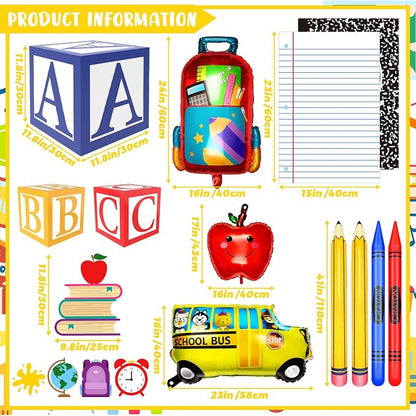 16 Pcs Back to School Party Balloons Sets - Image 2