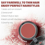 Root Touch Up Hair Color Powder For Concealing Hair Loss and Thinning, Gray Hair Shadow Root Cover Up Hairline Powder For Women Men Eyebrows, Beard Line (Red Brown, 0.35Ounce)