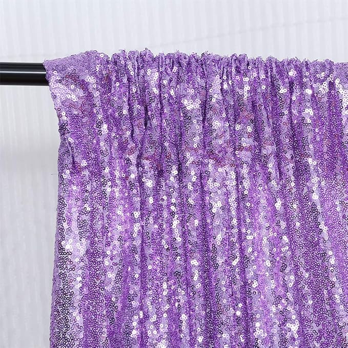 Eternal Beauty Lavender 3mm Sequin Backdrop 10x10 Ft - Image 7