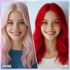 Temporary Red Hair Color Spray – 1-Day Washable Hair Color for Women Men Kids, Vibrant Hair Spray for Halloween, Cosplay, Costumes, Parties, Festivals, Crazy Hair Day, DIY Hair Looks