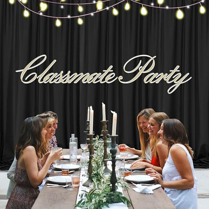 Black Backdrop Curtain for Party Backdrop Drapes Panels - Image 7
