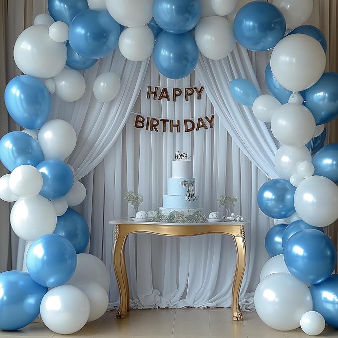 20x10ft Wrinkle Free White Backdrop Curtain - Image 9