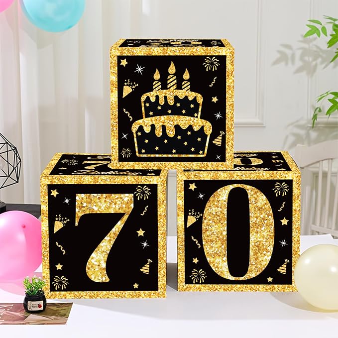 DataMoon 70th Birthday Decorations Boxes - Image 8