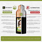 HERBBY Hair Color Shampoo for Gray Hair Coverage&Color Transform with 9 Herbal Extracts –Long Lasting(6-8 Weeks),Shiny,Evenly Colored,Instant Hair Dye Shampoo&Conditioner, 500 Ml (DARK BROWN COLOR)