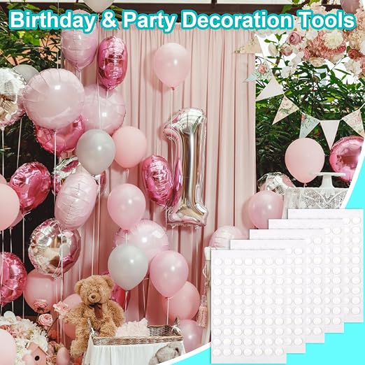 350 Pcs Double Sided Adhesive Dots - 6mm Clear Removable Putty | Acrylic No - Image 6