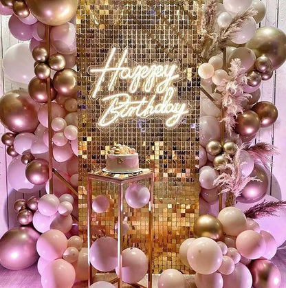 10pcs 18 inch Metallic Rose Gold Balloons, Thick Latex Chrome Helium Balloons - Image 3