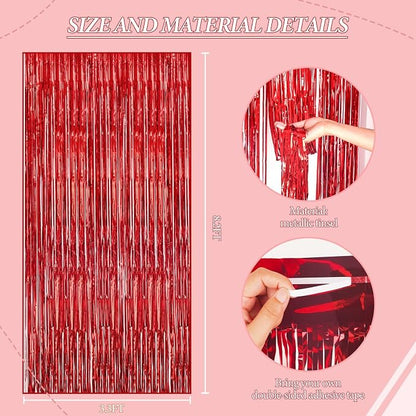 DECOCKRAT 3 Pack Foil Fringe Backdrop - Image 3
