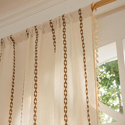 Sutuo Home Boho Curtains 90 Inches Long, Bohemian Curtain - Image 6