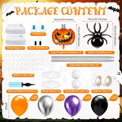 Kasyat 2 Sets Halloween Balloon Column Stand Kit - Image 2