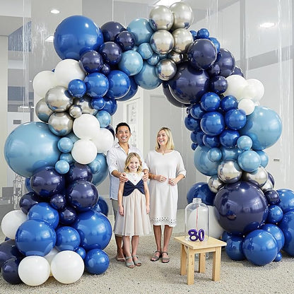 412Pcs Blue Balloon Arch Kit, 5 10 12 18 inch Blue Balloon Garland - Image 6