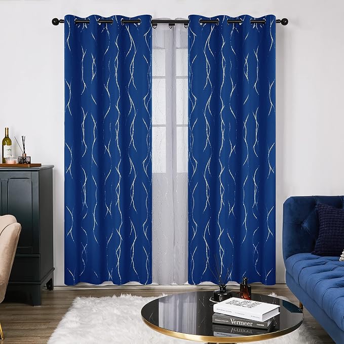 Deconovo Living Room Curtains 84 Inches Long, Thermal Insulated, Room Darkening - Image 2