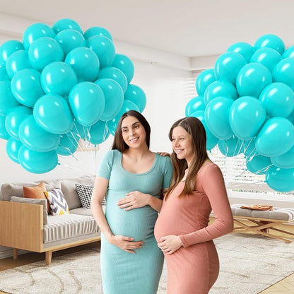 Teal Balloons 12 inch, Turquoise Latex Balloons 50pcs Party Balloons - Image 5
