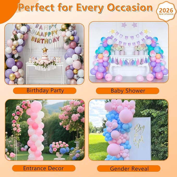 Balloon Column Stand Set of 4, Adjustable Balloon Tower Pillar Kit - Image 7