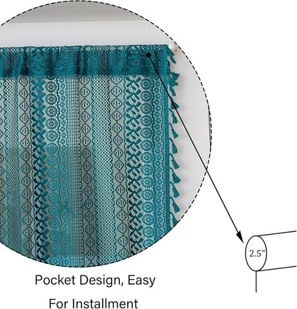 Sutuo Home Teal French Door Curtains - Image 5