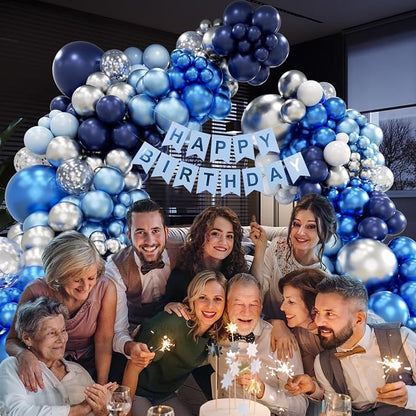 FOTIOMRG 134pcs Blue Balloon Arch Kit - Image 6