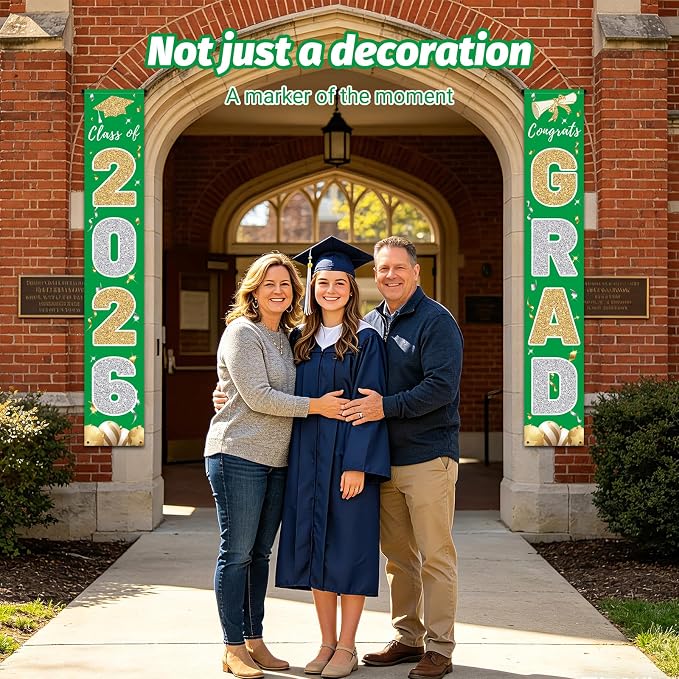 Graduation Decorations 2026, Class of 2026 Banner Congrats Grad | Porch Sign - Image 6