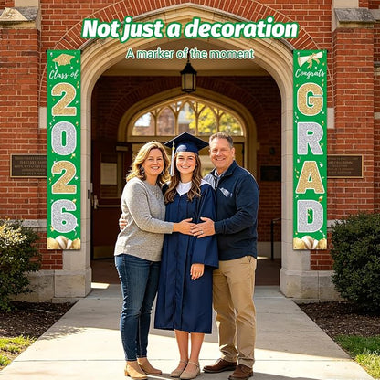 Graduation Decorations 2026, Class of 2026 Banner Congrats Grad | Porch Sign - Image 6