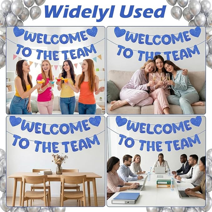 Welcome To The Team Banner, Glitter Welcome To The Team Banner, Welcome-Banner - Image 5