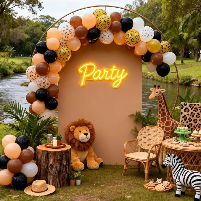 Fall Boho Cheetah Print Balloons - Image 6