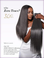LUVME 0.59mm Zero Trace Invisible Clip in Hair Extensions, Silky Straight 2 Pack 7 Pcs 100g 18 Inch, 100% Real Human Hair Clip Ins, Invisible Multi Piece Design with Fullness for Daily Wear