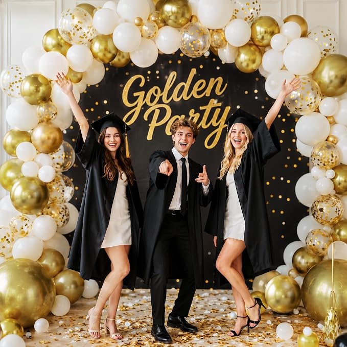 White Gold Balloons, Baby Shower, Anniversary, Graduation, Wedding Party - Image 7