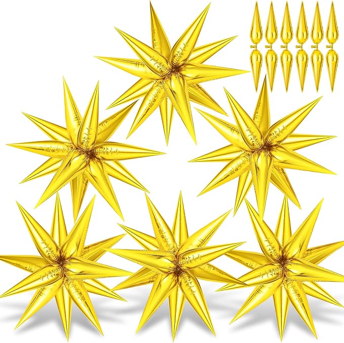 Gold Star Balloons by GCTWFYK