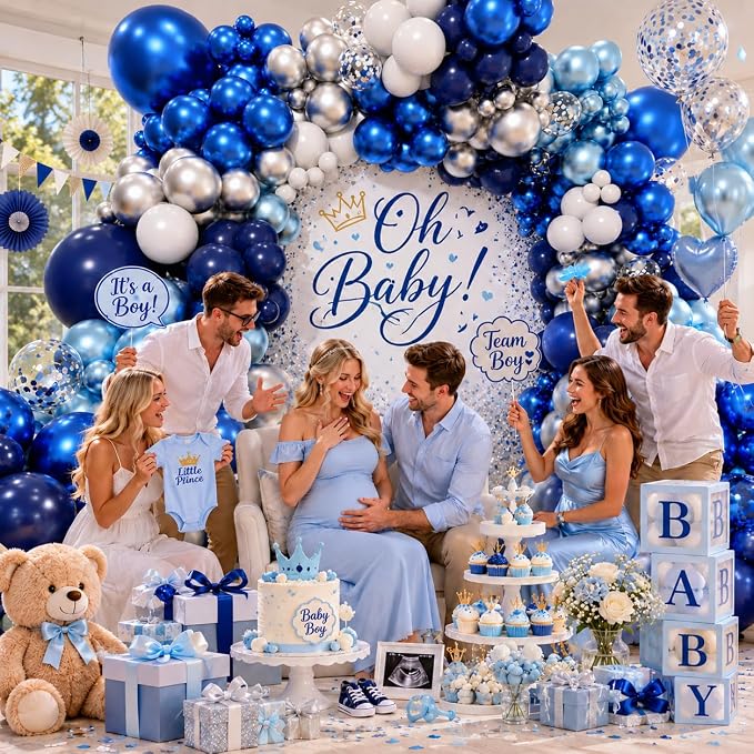 Blue Balloon Garland Arch Kit 169Pcs - Image 4