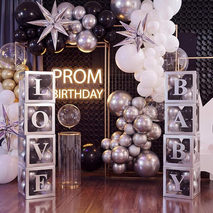 Barydat 8 Pcs Transparent Balloon Boxes Clear Balloon Boxes - Image 4