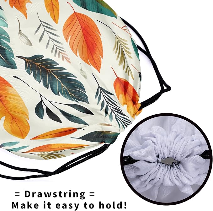 Giwawa Colorful Leaves Gymnastics Grip Bag Palm Leaf Grip Bag - Image 5
