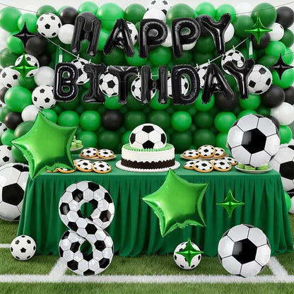 40 Inch Soccer Number 8 Balloon Set, Soccer Birthday Party Decorations | Sports - Image 3
