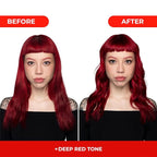 naissant Deep Red Hair Toning Mask | Ultra High-Purity Pigments | Deposits Vibrant Red Tone | Hyaluronic Acid, Collagen & Biotin | Paraben, Ammonia & Sulfate Free | 10.1 Fl. Oz