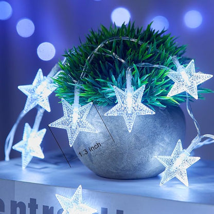 Minetom Star String Lights Battery Operated - 17 ft 50 LED Star Fairy String - Image 2